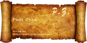 Pedl Zita névjegykártya